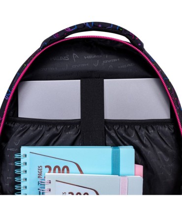 Plecak szkolny trzykomorowy Astra HEAD AB300 MIDNIGHT CATS