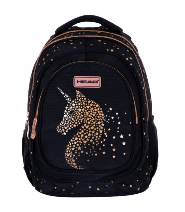 Plecak szkolny trzykomorowy Astra HEAD AB300 GOLDEN EFFECT CLASSY GOLD