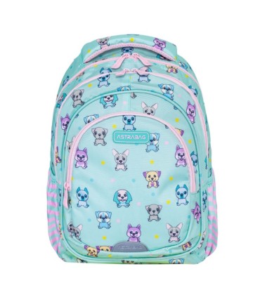  Plecak szkolny trzykomorowy Astra BAG AB330 PUPPIE'S WORLD