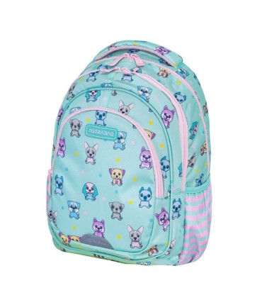  Plecak szkolny trzykomorowy Astra BAG AB330 PUPPIE'S WORLD