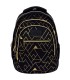 Plecak szkolny trzykomorowy Derform BACKUP model O GEOMETRIC GOLD