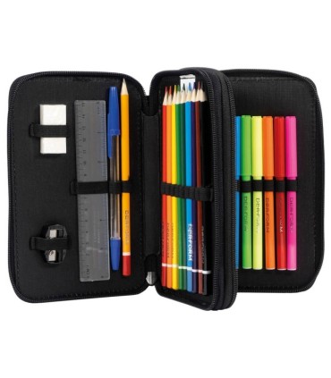 Piórnik podwójny z wyposażeniem DERFORM BACKUP SZACHOWNICA