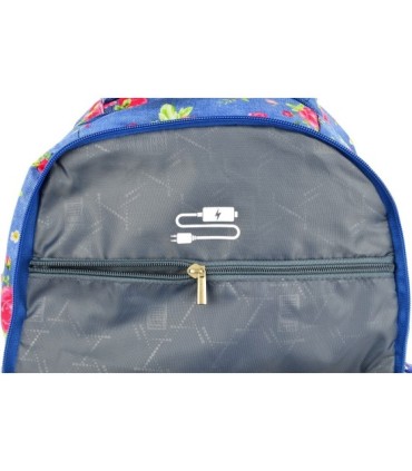 Dwukomorowy plecak szkolny St.Right 30 L, Garden