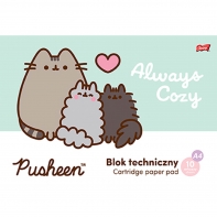 BLOK TECHNICZNY A4 10 BIAŁYCH KARTEK UNIPAP PUSHEEN