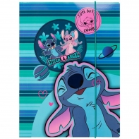 TECZKA Z GUMKĄ TEKTUROWA A4 WZÓR 1 STITCH DISNEY COOLPACK