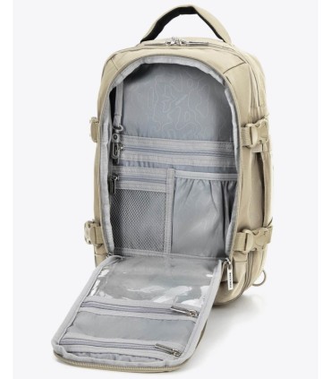 Plecak do samolotu / tanie linie lotnicze / bagaż podręczny, WITTCHEN, beżowy