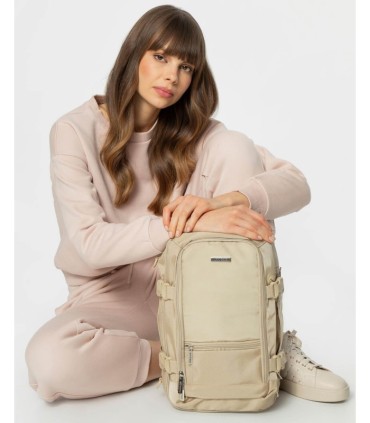 Plecak do samolotu / tanie linie lotnicze / bagaż podręczny, WITTCHEN, beżowy