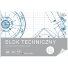 Blok techniczny biały A4 INTERDRUK 10 arkuszy 170g