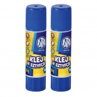 2 x KLEJ SZKOLNY ASTRA W SZTYFCIE 8 g SUPER MOCNY, NIE MARSZCZY PAPIERU