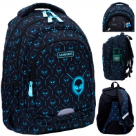  Plecak szkolny 20L trzykomorowy AB330 ASTRABAG NEON UFO