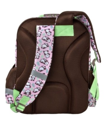 Plecak szkolny dwukomorowy z pomponem Derform CUTE PANDA