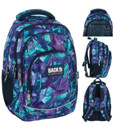 Plecak szkolny czterokomorowy 26 L Derform BACKUP model A CRYSTAL