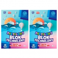 2 szt. x Blok techniczny Astra 10 pastelowych, kolorowych kartek A4