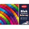 Blok rysunkowy kolorowy REXUS Benjamin A3 16 kartek, 80-100g/m2