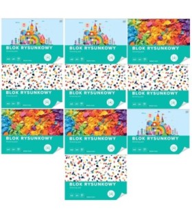 10 SZT. X BLOK RYSUNKOWY INTERDRUK A3 20 kartek, 80g