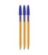 3 SZT x DŁUGOPIS BIUROWY ZE SKUWKĄ BIC ORANGE ORIGINAL FINE 0,8 MM, NIEBIESKI