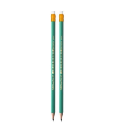 2 x ołówek hb/2 BIC evolution original z gumką, wykonany z żywicy bezdrzewnej