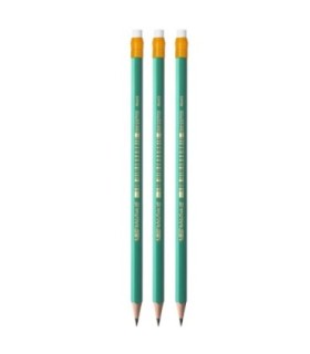 3 x ołówek hb/2 BIC evolution original z gumką, wykonany z żywicy bezdrzewnej
