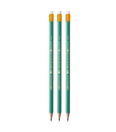 3 x ołówek hb/2 BIC evolution original z gumką, wykonany z żywicy bezdrzewnej