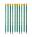 10 x ołówek hb/2 BIC evolution original z gumką, wykonany z żywicy bezdrzewnej