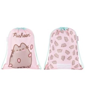 Worek  z imiennikiem na obuwie, strój gimnastyczny St.Majewski, PUSHEEN PINK