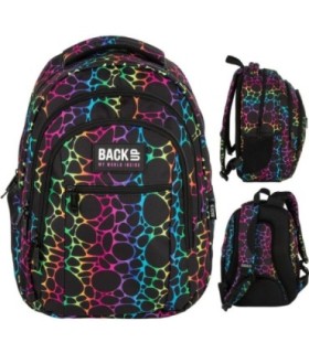 Plecak szkolny 26 L trzykomorowy Derform BACKUP model O FLUO