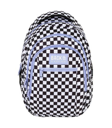 Plecak szkolny 26 L trzykomorowy Derform BACKUP model O SZACHOWNICA F