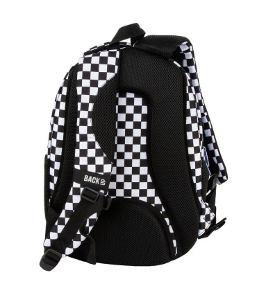 Plecak szkolny 26 L trzykomorowy Derform BACKUP model O SZACHOWNICA F