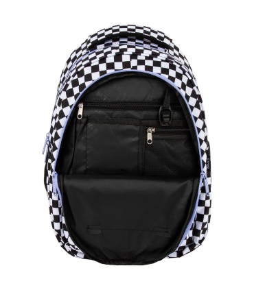 Plecak szkolny 26 L trzykomorowy Derform BACKUP model O SZACHOWNICA F