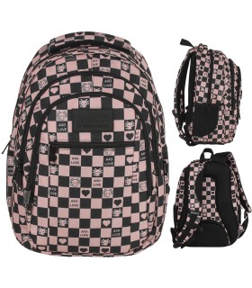 Plecak szkolny 26 L trzykomorowy Derform BACKUP model O AXOLOT HEART