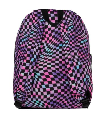 Plecak szkolny jednokomorowy lekki Derform BACKUP model C SZACHOWNICA CRAZY