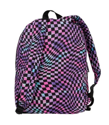 Plecak szkolny jednokomorowy lekki Derform BACKUP model C SZACHOWNICA CRAZY