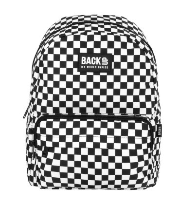 Plecak szkolny jednokomorowy lekki Derform BACKUP model C SZACHOWNICA