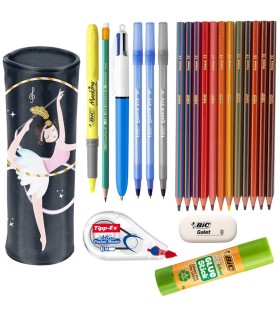 Piórnik saszetka Paso Baletnica z kompletnym wyposażeniem marki BIC