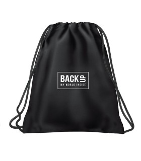 Worek szkolny na obuwie Derform BACKUP CZARNY