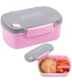 Śniadaniówka z dwiema przegródkami BackUP różowa