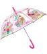 Głęboka bezpieczna parasolka dziecięca PERLETTI przezroczysta SŁODYCZE