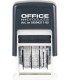 Datownik samotuszujący OFFICE PRODUCTS, z tuszem, ISO, RRRR-MM-DD, czarny