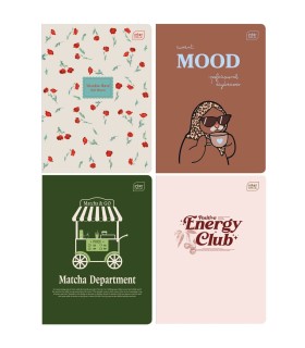 4x zeszyt A5, 60 kartek, linia z marginesem, dla dziewczyny, Interdruk