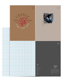 3x ZESZYT A4, 60 KARTEK, KRATKA Z MARGINESEM, DLA CHŁOPAKA, INTERDRUK