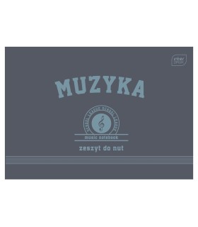 Zeszyt do muzyki nut z pięciolinia A5 16 kartek Interdruk