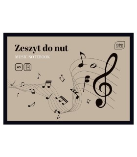 Zeszyt do muzyki nut z pięciolinia A5 16 kartek Interdruk