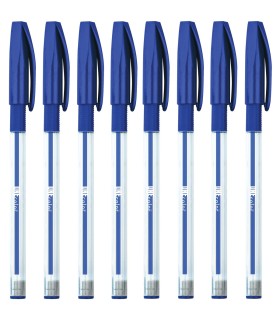 3x długopis kulkowy żelowo-olejowy Easy One Color 0,7 mm Interdruk – niebieski
