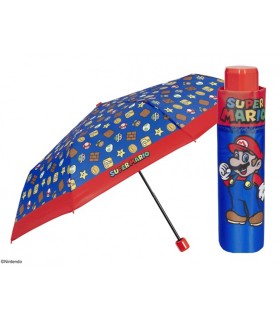 Składana do plecaka parasolka dziecięca PERLETTI włókno SUPER MARIO