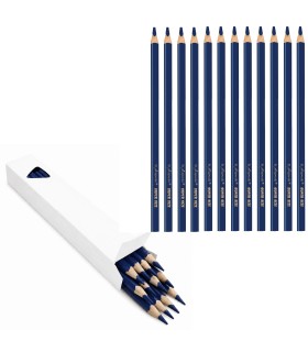 12 X KREDKA TRÓJKĄTNA SUPER SIZE GRAFIT 4 MM GRANATOWA ST. MAJEWSKI
