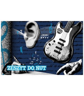 Zeszyt do muzyki nut z pięciolinia A5 16 kartek Unipap