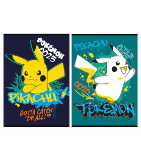Zestaw 2 zeszytów A4 32 kartki w kratkę Pokémon Pikachu, St. Majewski, KAŻDY INNY