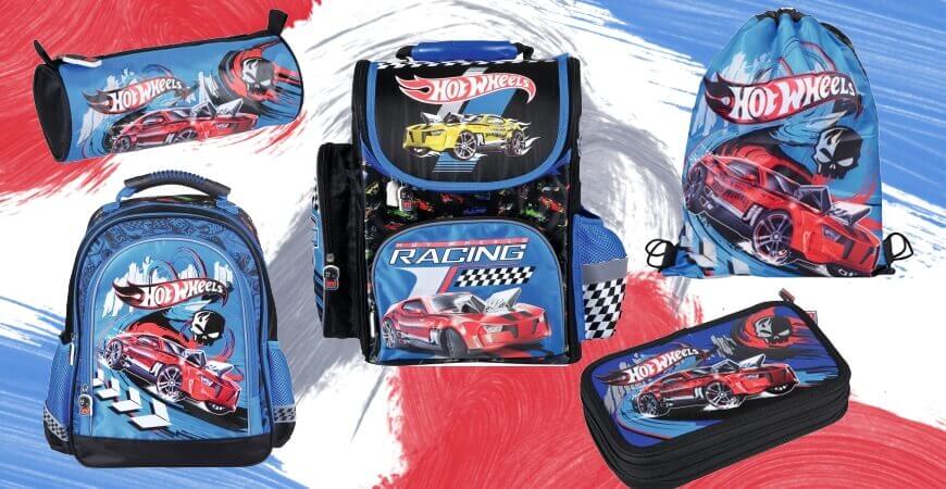 Tornistry, plecaki szkolne, piórniki Hot Wheels - seria dla chłopców